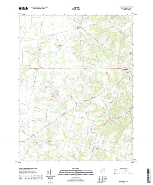 New Market Ohio US Topo Map Image