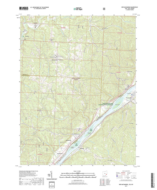 New Matamoras Ohio US Topo Map Image