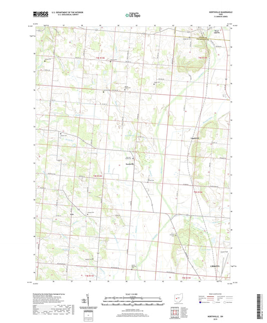 Northville Ohio US Topo Map Image
