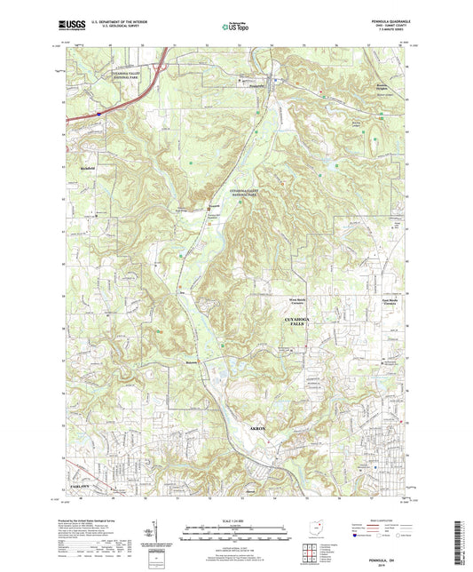 Peninsula Ohio US Topo Map Image