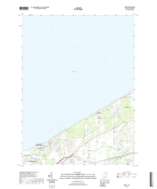 Perry Ohio US Topo Map Image
