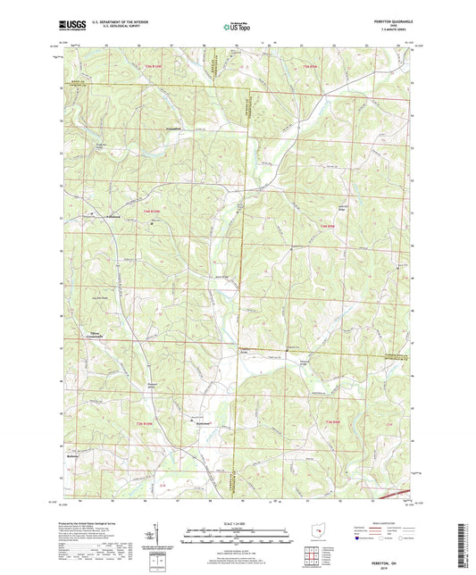 Perryton Ohio US Topo Map Image