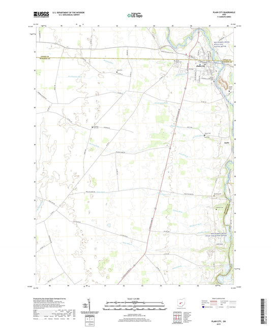 Plain City Ohio US Topo Map Image