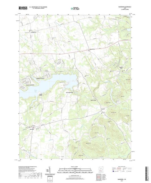 Rainsboro Ohio US Topo Map Image