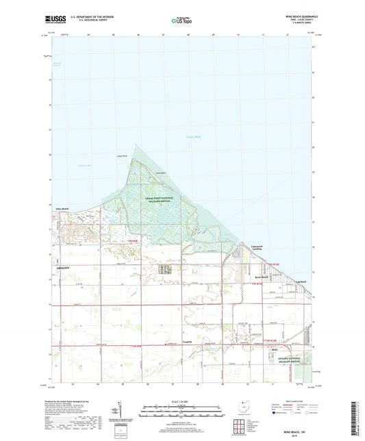 Reno Beach Ohio US Topo Map Image