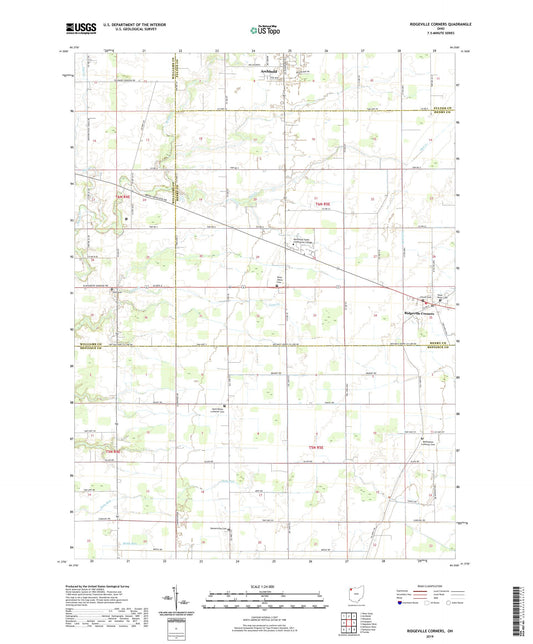 Ridgeville Corners Ohio US Topo Map Image