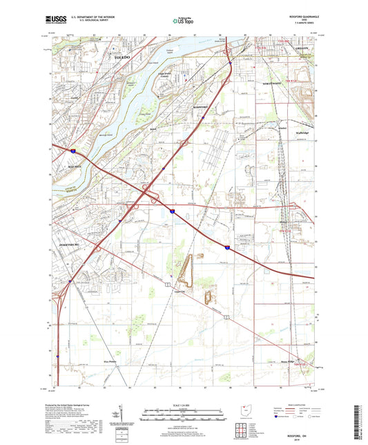 Rossford Ohio US Topo Map Image