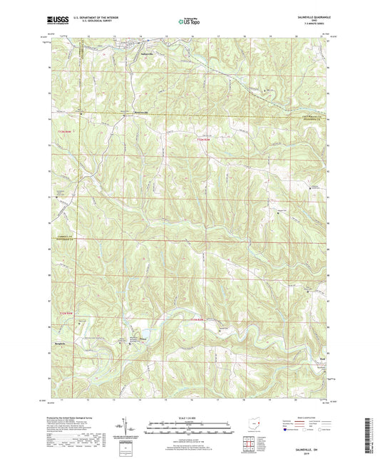 Salineville Ohio US Topo Map Image