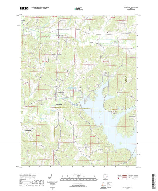 Senecaville Ohio US Topo Map Image