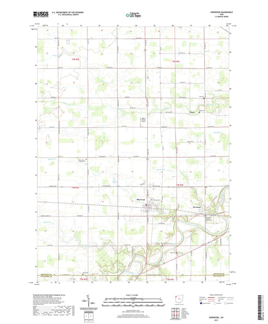 Sherwood Ohio US Topo Map Image