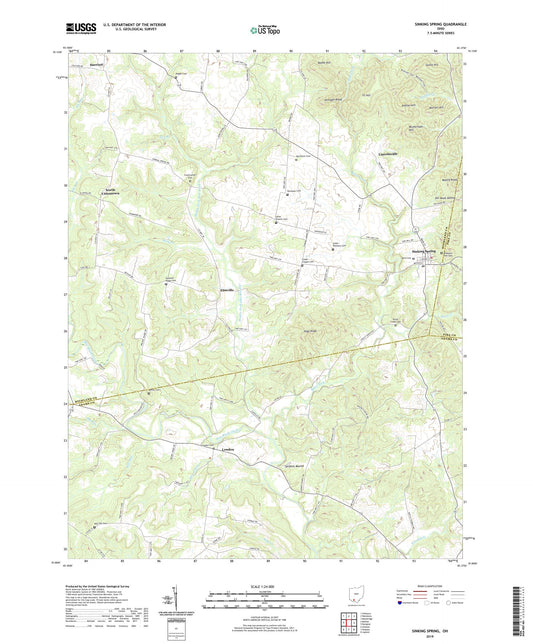 Sinking Spring Ohio US Topo Map Image