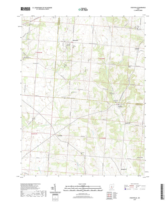 Stoutsville Ohio US Topo Map Image