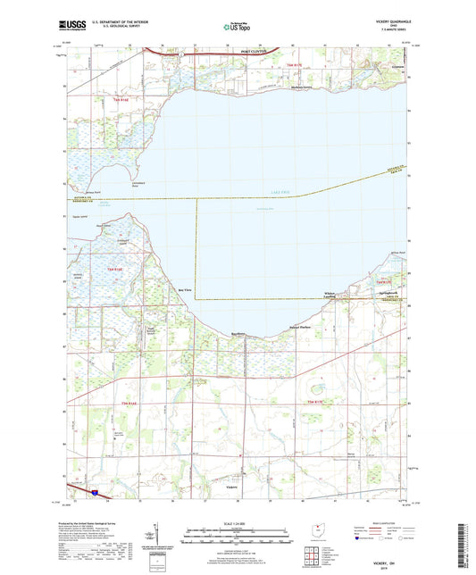 Vickery Ohio US Topo Map Image