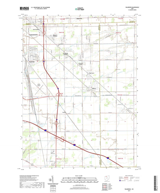 Walbridge Ohio US Topo Map Image