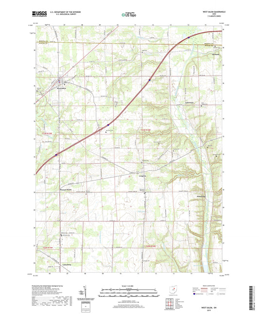 West Salem Ohio US Topo Map Image