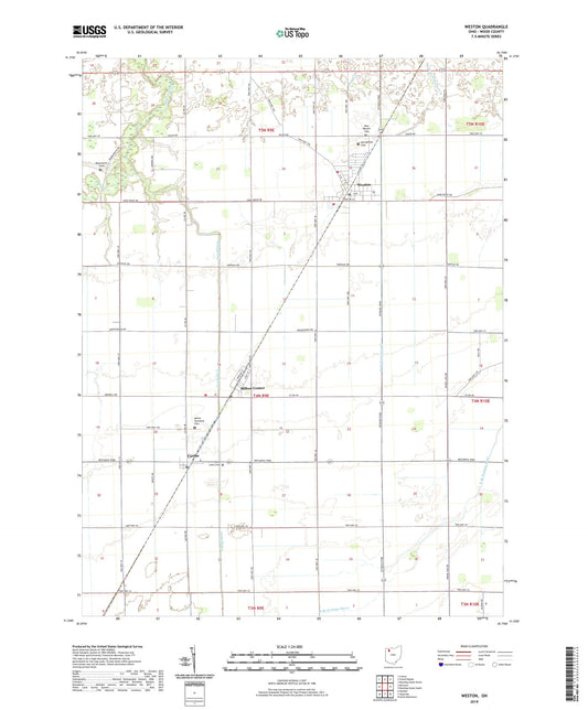 Weston Ohio US Topo Map Image