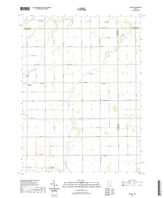 Wetsel Ohio US Topo Map Image