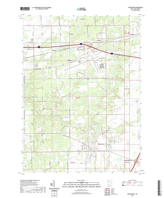 Whitehouse Ohio US Topo Map Image