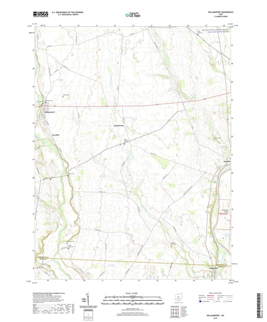 Williamsport Ohio US Topo Map Image