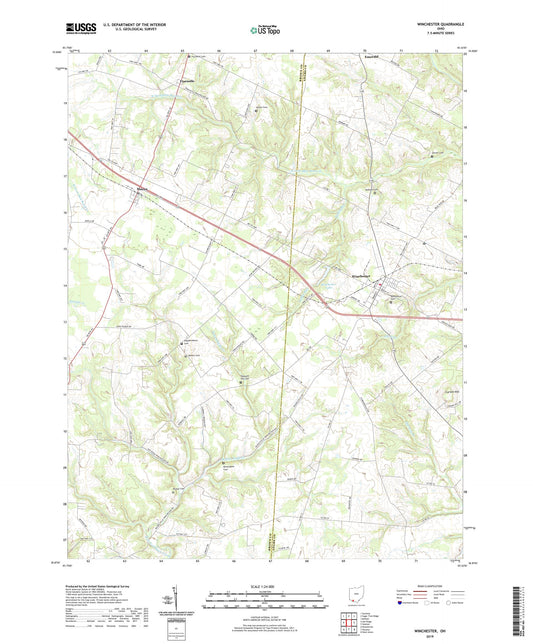 Winchester Ohio US Topo Map Image