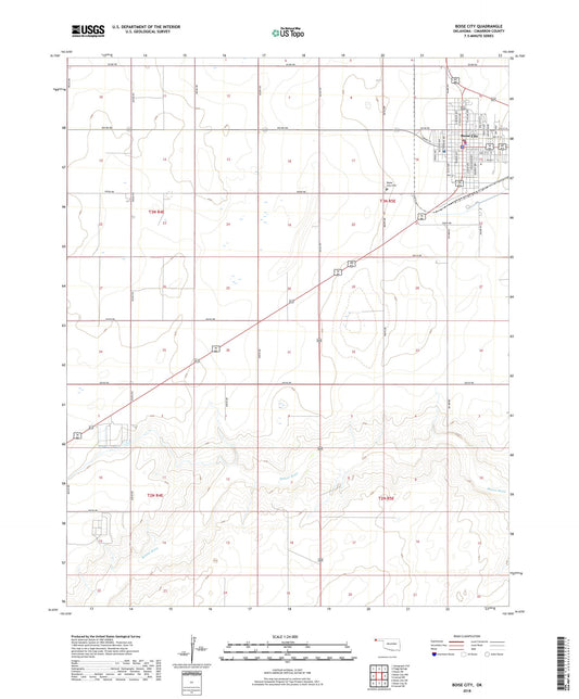 Boise City Oklahoma US Topo Map Image