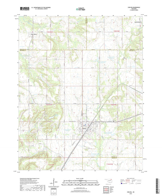 Chelsea Oklahoma US Topo Map Image