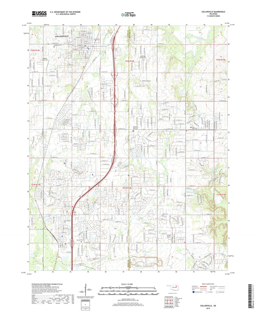 Collinsville Oklahoma US Topo Map Image