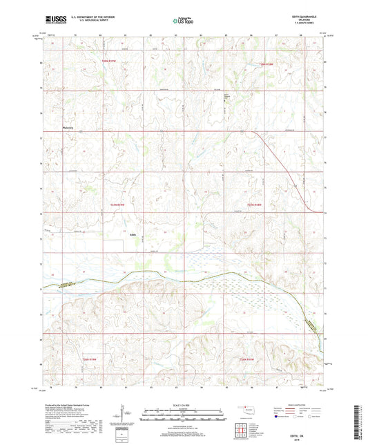 Edith Oklahoma US Topo Map Image