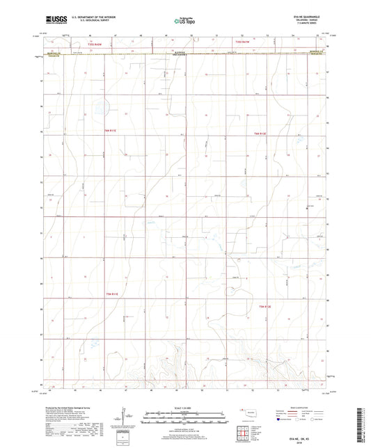Eva NE Oklahoma US Topo Map Image