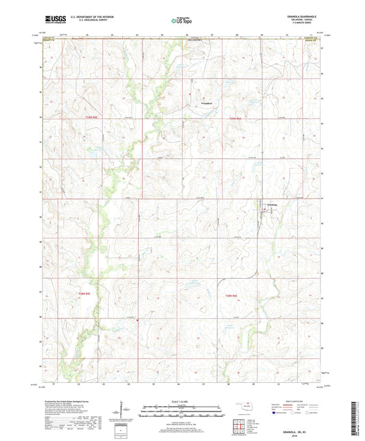 Grainola Oklahoma US Topo Map Image