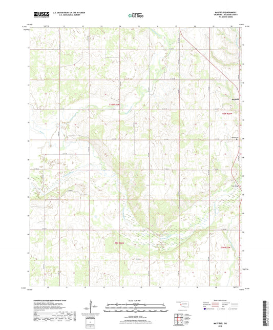 Mayfield Oklahoma US Topo Map Image