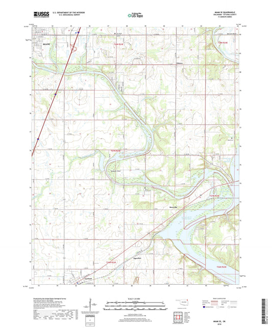 Miami SE Oklahoma US Topo Map Image