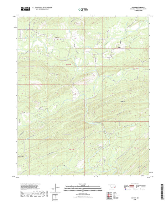 Nashoba Oklahoma US Topo Map Image