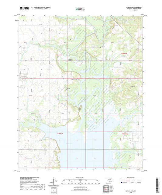 Nowata East Oklahoma US Topo Map Image