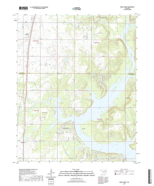 Rocky Point Oklahoma US Topo Map Image