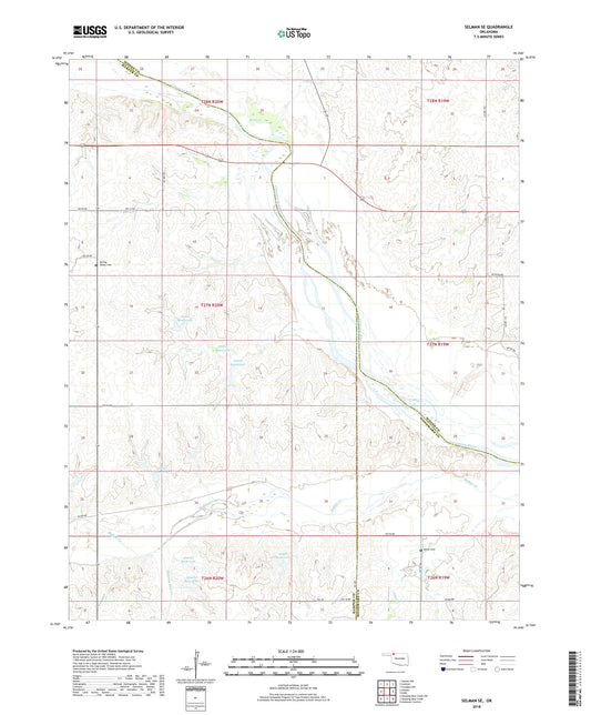 Selman SE Oklahoma US Topo Map Image