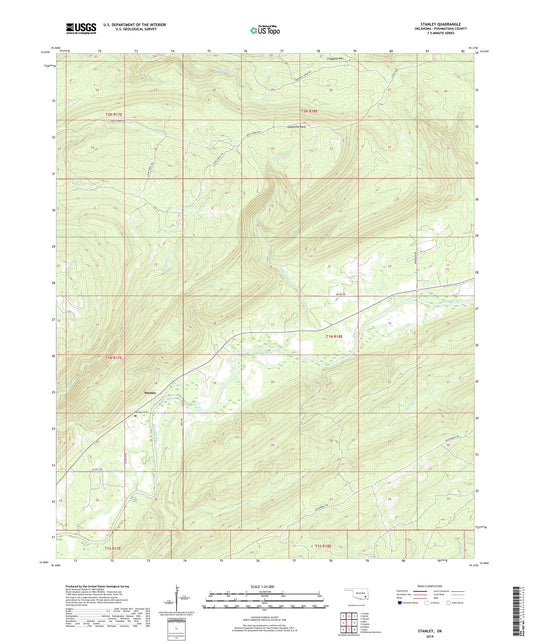 Stanley Oklahoma US Topo Map Image