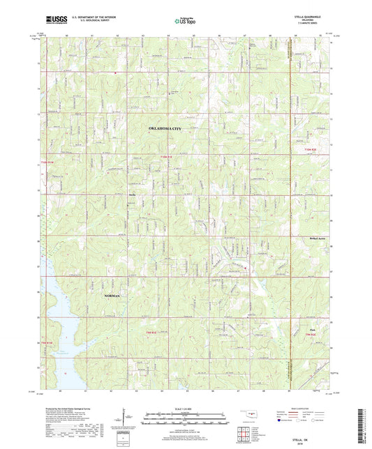 Stella Oklahoma US Topo Map Image
