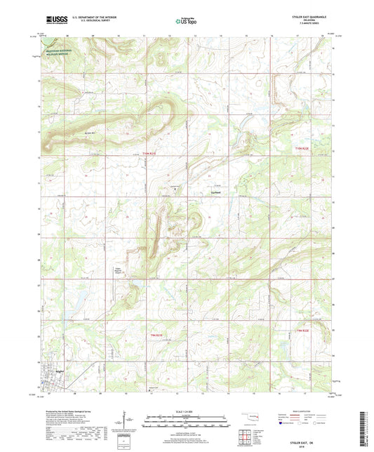 Stigler East Oklahoma US Topo Map Image