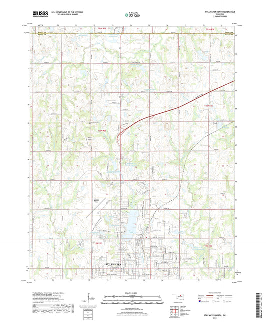 Stillwater North Oklahoma US Topo Map Image