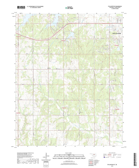 Stillwater SW Oklahoma US Topo Map Image