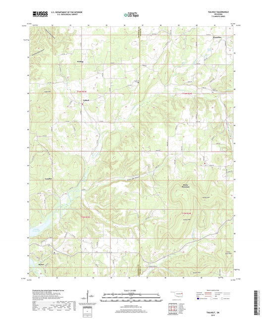 Tailholt Oklahoma US Topo Map Image