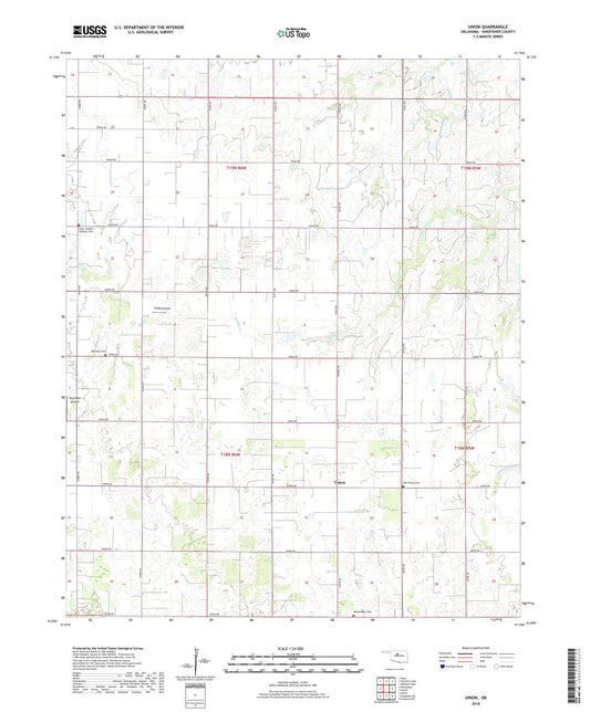 Union Oklahoma US Topo Map Image
