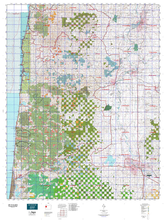 Oregon GMU 18 Alsea Map Image