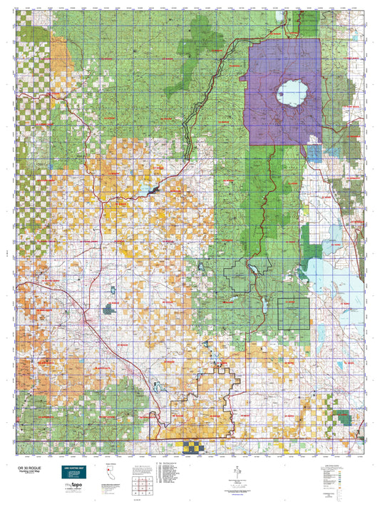 Oregon GMU 30 Rogue Map Image