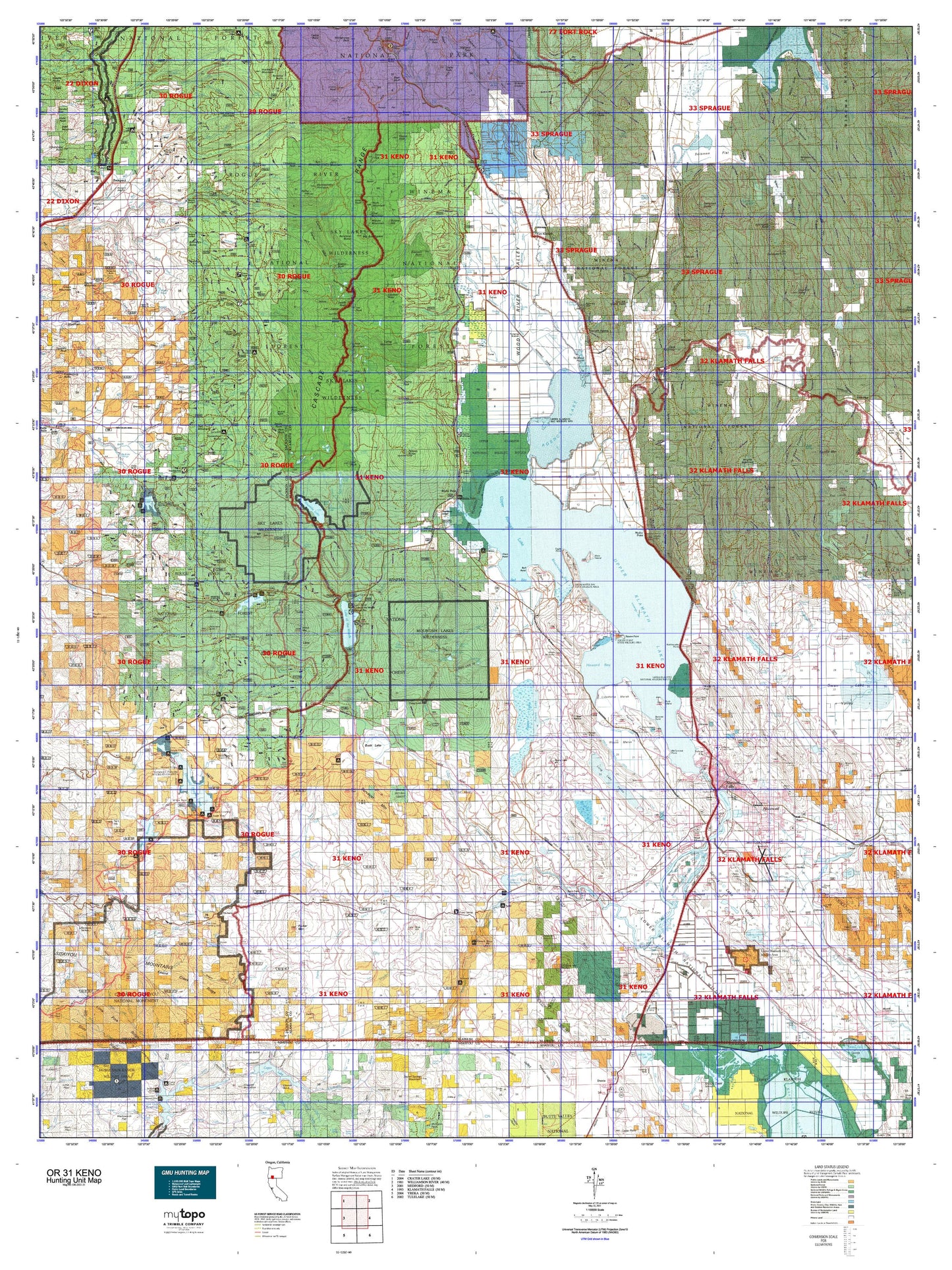 Oregon GMU 31 Keno Map Image