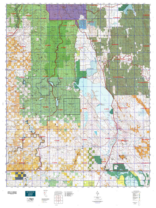 Oregon GMU 31 Keno Map Image