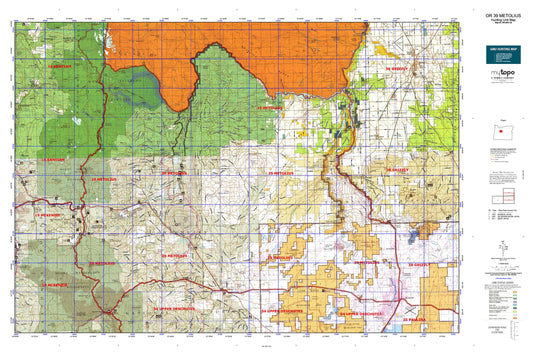 Oregon GMU 39 Metolius Map Image