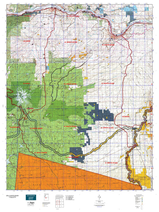 Oregon GMU 41 White River Map Image