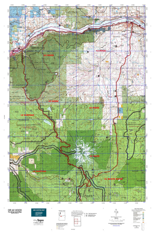 Oregon GMU 42 Hood Map Image